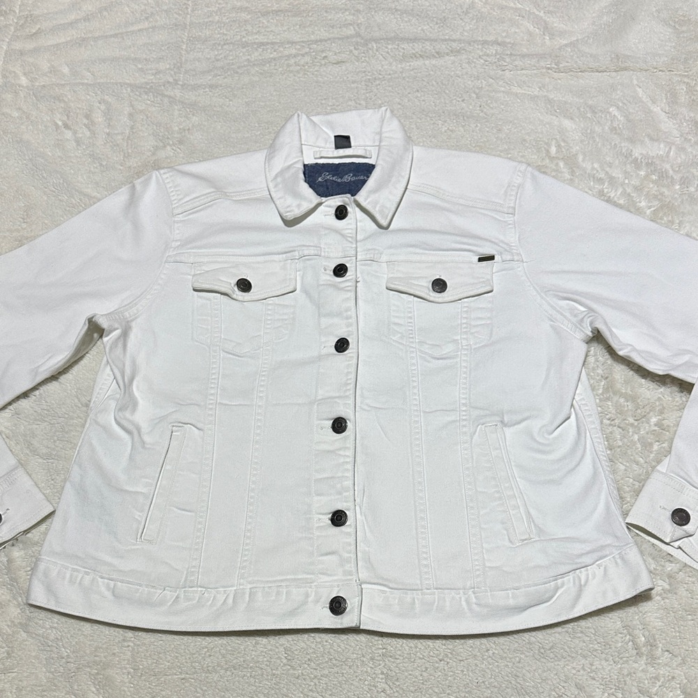 Eddie Bauer | size 2XL | white jean jacket